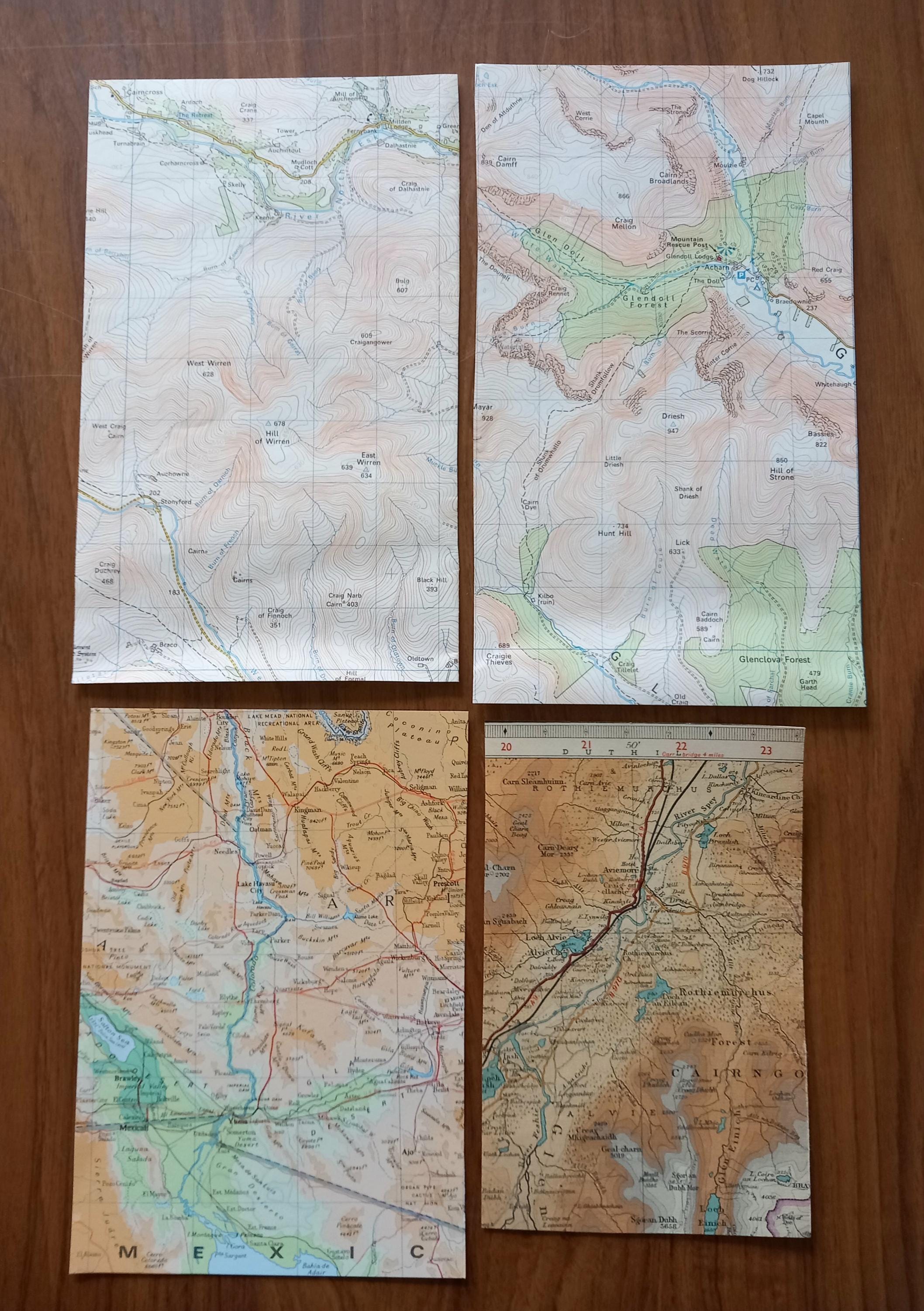 Vintage Atlas and Map Pages. 40 Map Pages for Crafting. Selection of ...