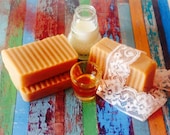 Handmade olive soap with goat milk and greek honey