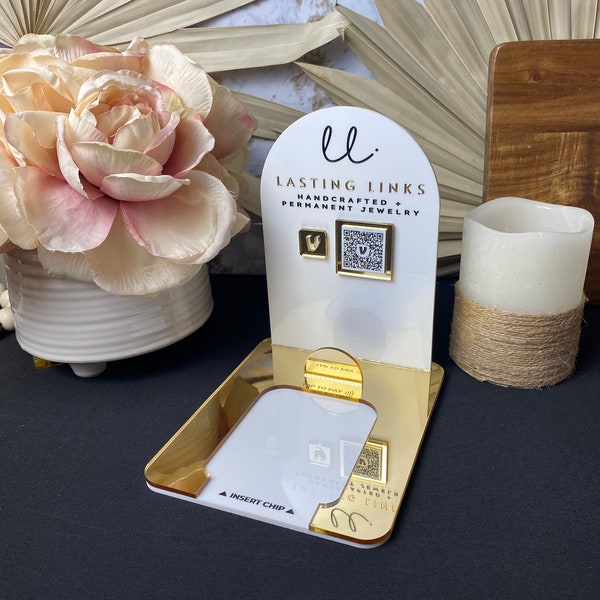 Card Reader With Business Card Holder Etsy