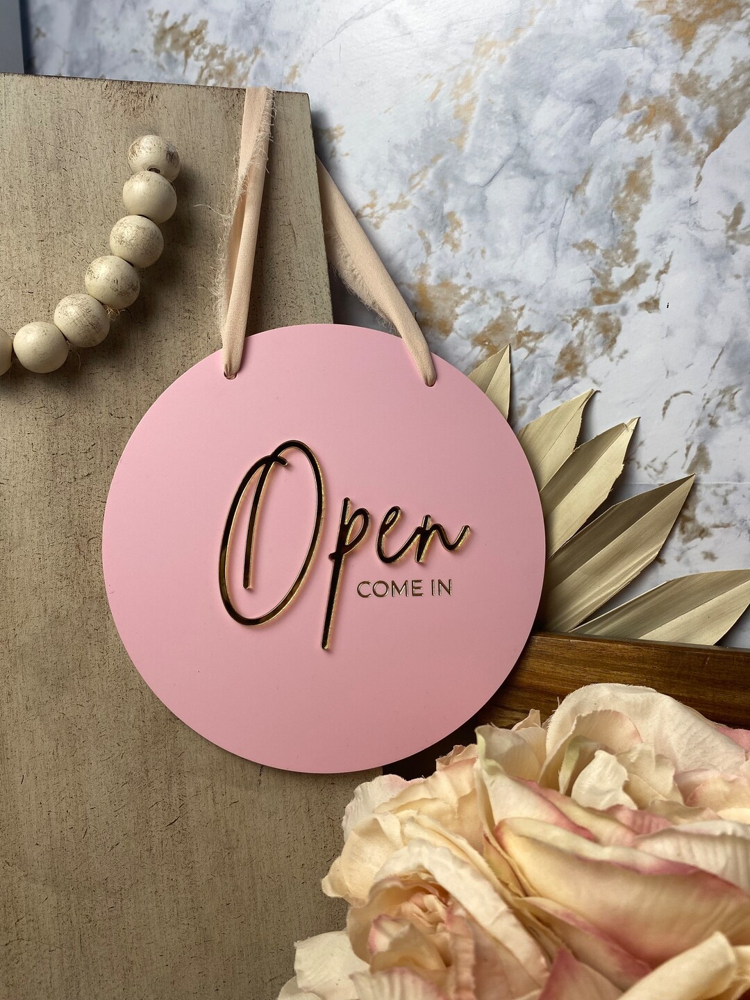 Acrylic Open and Closed Two-sided Sign Store Opened/closed Sign Custom ...