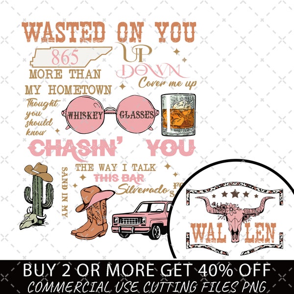 Wallen Western Png, Retro Wallen Western Png, Vintage Wallen Cowboy Girl Png, Wallen Png, Country Music Outfit, Trendy Cowboy Wallen Png