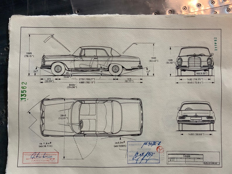 Schaltplan W111 Coupe