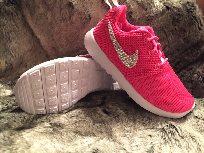 nike shoes with bling swoosh