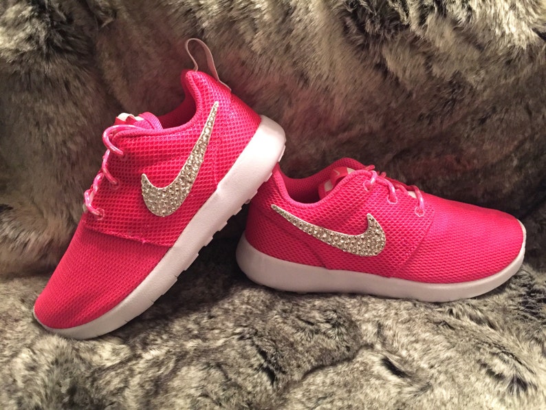 nike shoes with bling swoosh