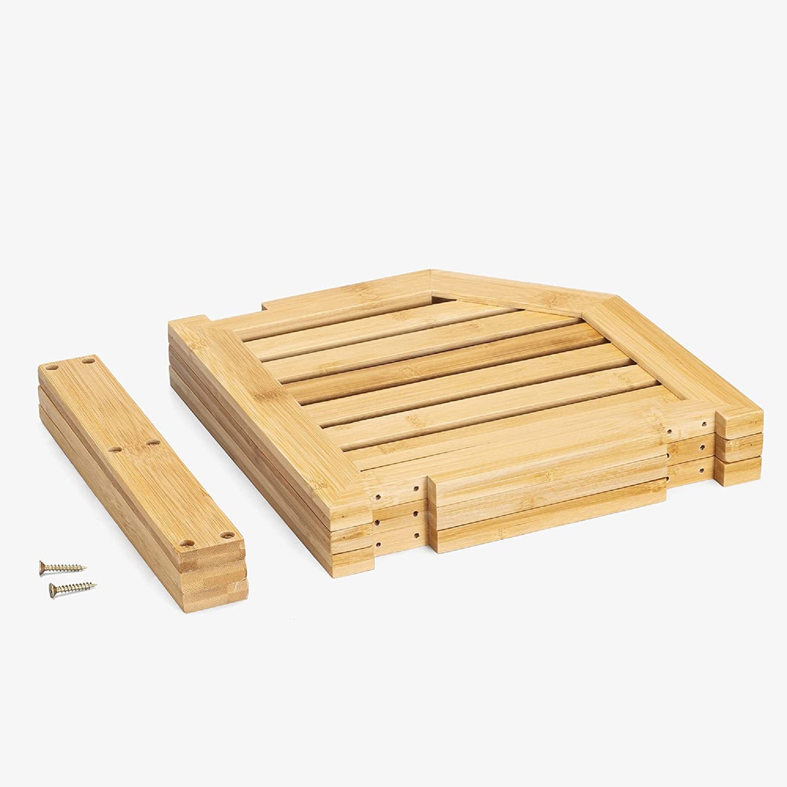 Bamboo Corner Shelf Kitchen or Bathroom Corner Shelf Organizer Etsy