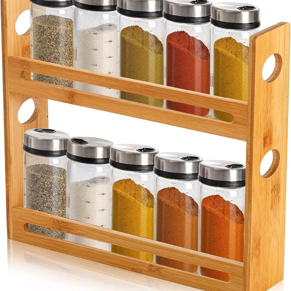 Spice Rack Bottles Etsy