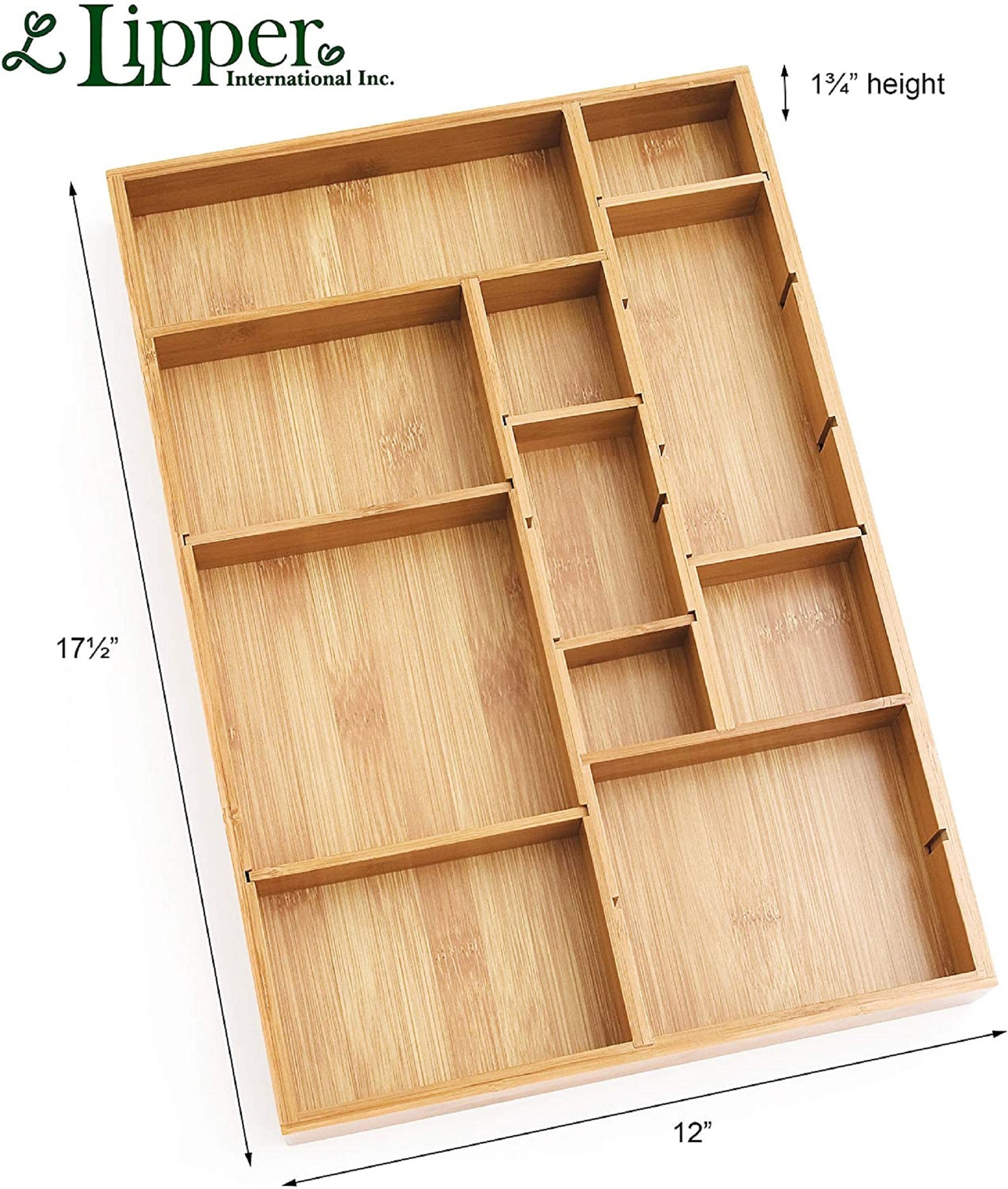 Bamboo Wood Adjustable Drawer Organizer With 6 Removable Etsy