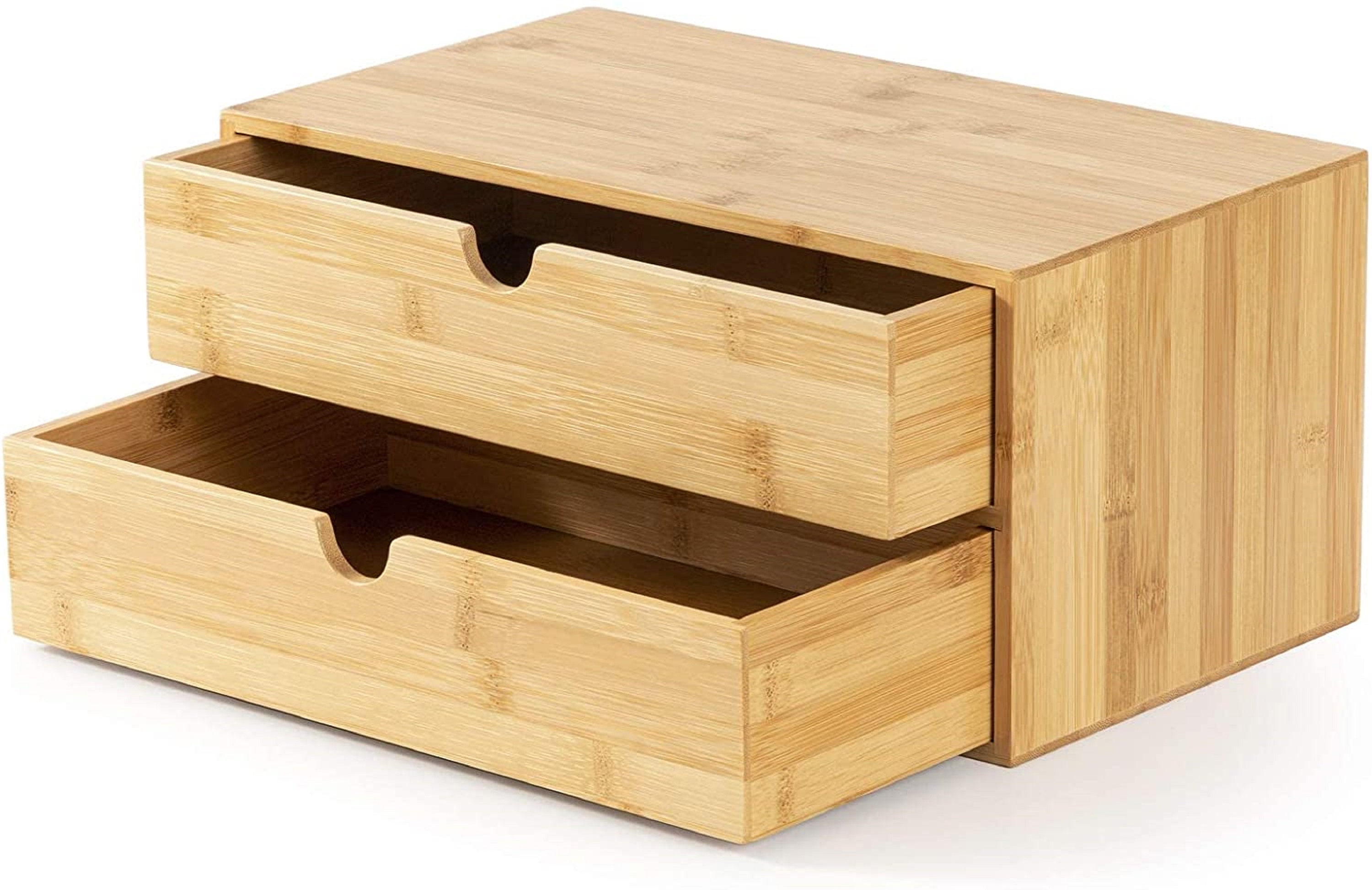 Bamboo Desk Drawer Tabletop Storage Organization Box for Etsy