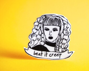 Cry Baby Pin - Beat It Creep - Wanda Woodward - John Waters - Stocking Stuffer