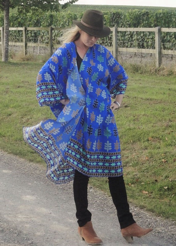 Knee length kimono jacket clearance