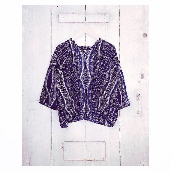 short silk kimono jacket