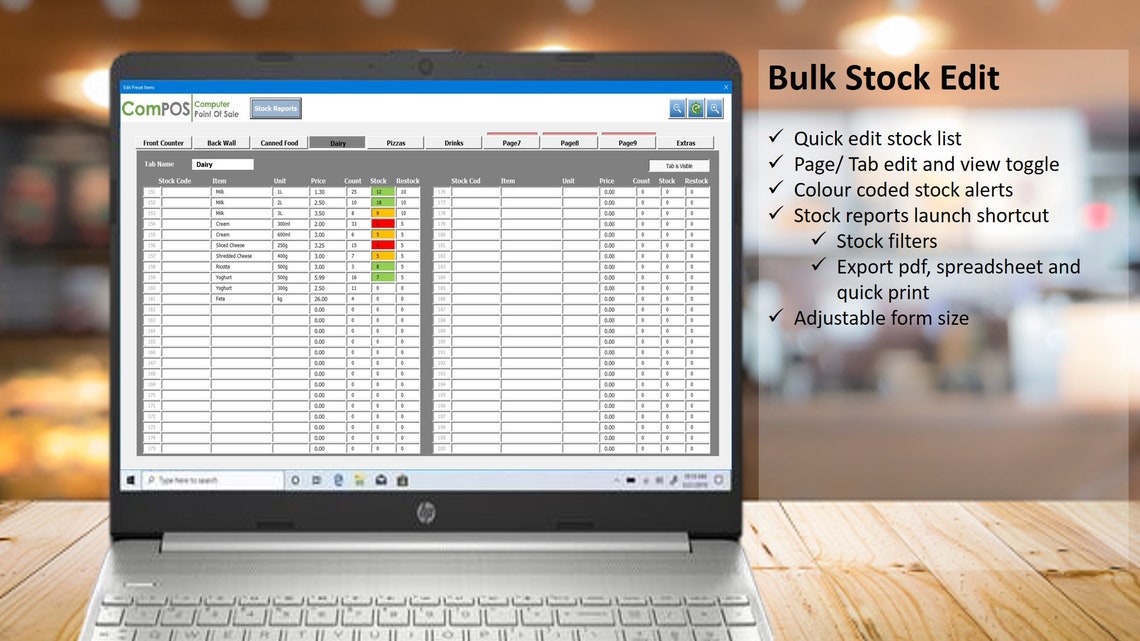 Computer Point of Sale Excel VBA POS Workbook instant Download Etsy