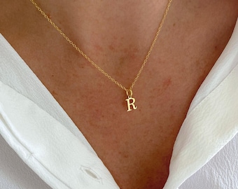 Personalised Gold Initial Necklace, Dainty Initial Necklace Gold, Multi-Letter Necklace, Three Initial Gold Necklace