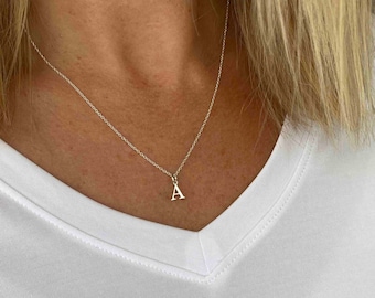 Silver Custom Initial Necklace Gift, Personalised Initial Gift for her, Letter Jewellery, Multiple Letter Necklace, Custom Jewellery Gift