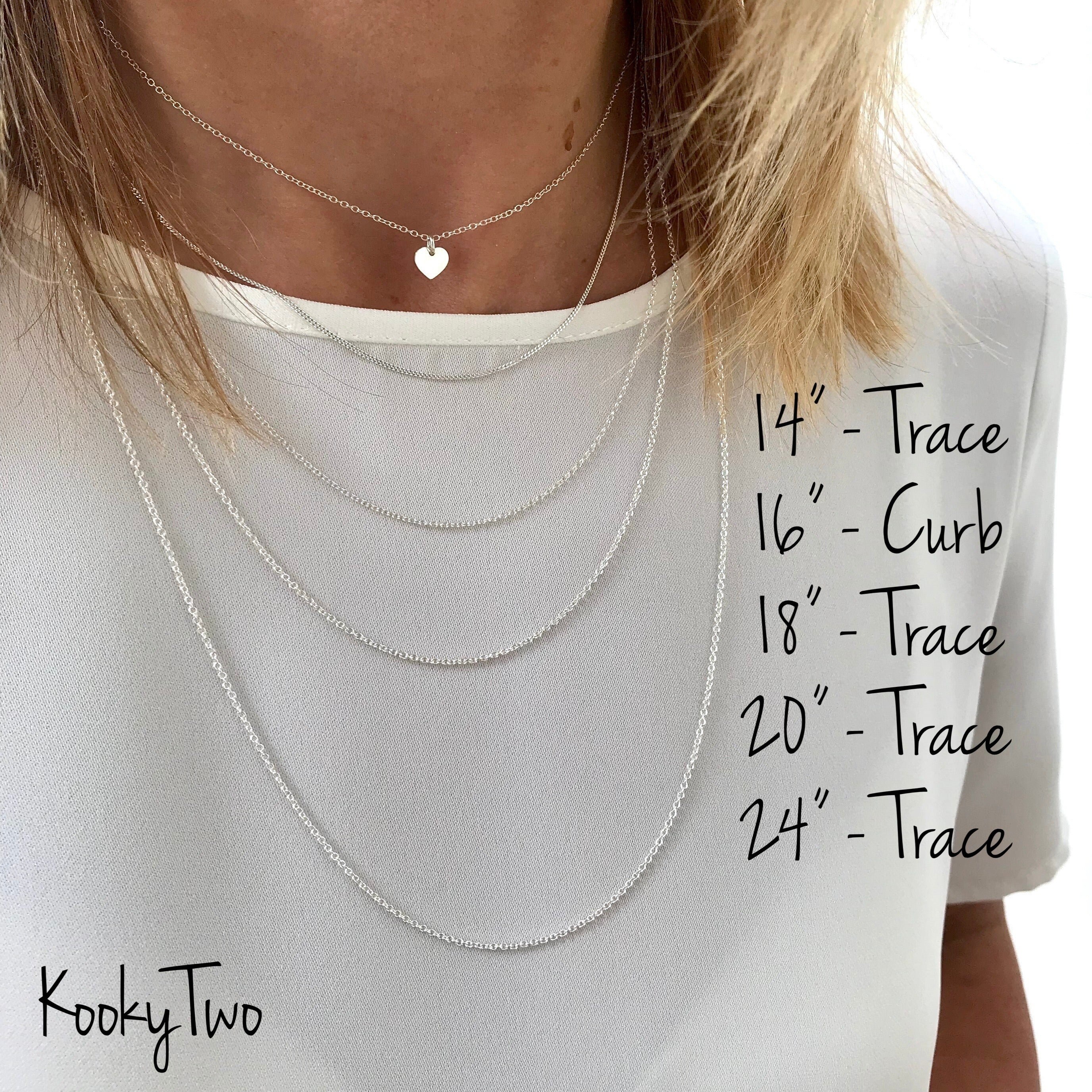 Silver chain no on sale clasp