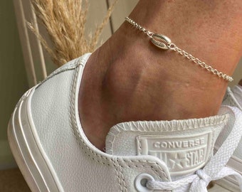 Cowrie Shell Anklet, Sterling Silver Jewellery, Adjustable Ankle Jewellery, Shell Jewellery, Summer Ankle Bracelet, Beach Inspired Gift