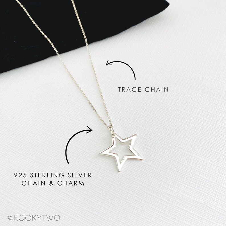 Sterling Silver Star Necklace.