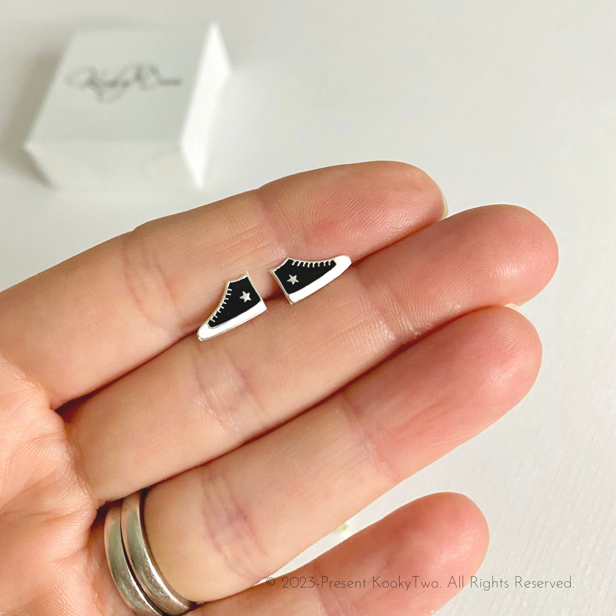 Sterling silver Converse Studs Sterling silver Converse Studs