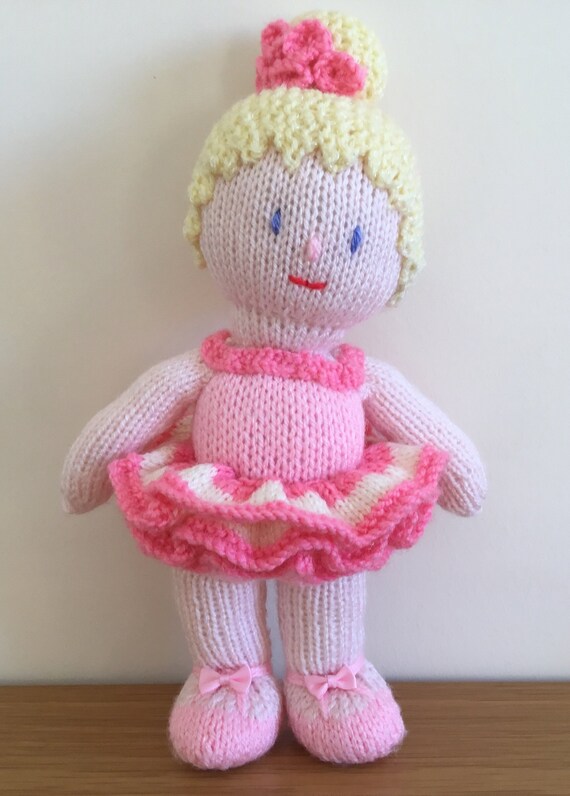 knitted ballerina doll