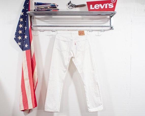Levi's 501 White Jeans | 1990's | Vintage Denim |