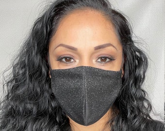 Shimmery Night Mask | Reusable | Washable | Comfortable | Nose adjuster | Made in USA