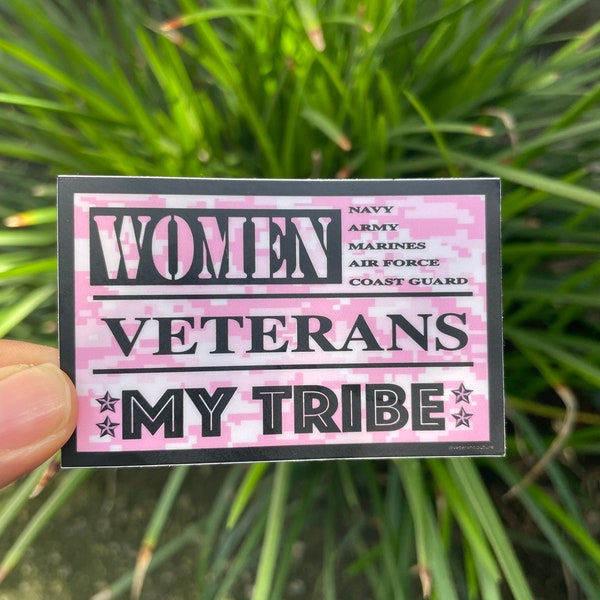 Mini Women Veterans| veterans | My Tribe | Empowerment | Vinyl Sticker | Girl Power | Patriotic | Leaders | Diversity | Water Bottles | Mugs