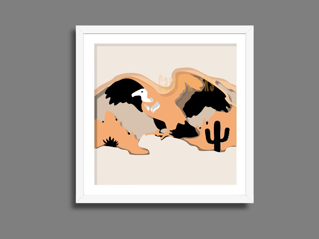 Layered Shadow Box File Vulture Multi Layered Layer Shadow Box Shadowbox, Shadow Box Templates ...