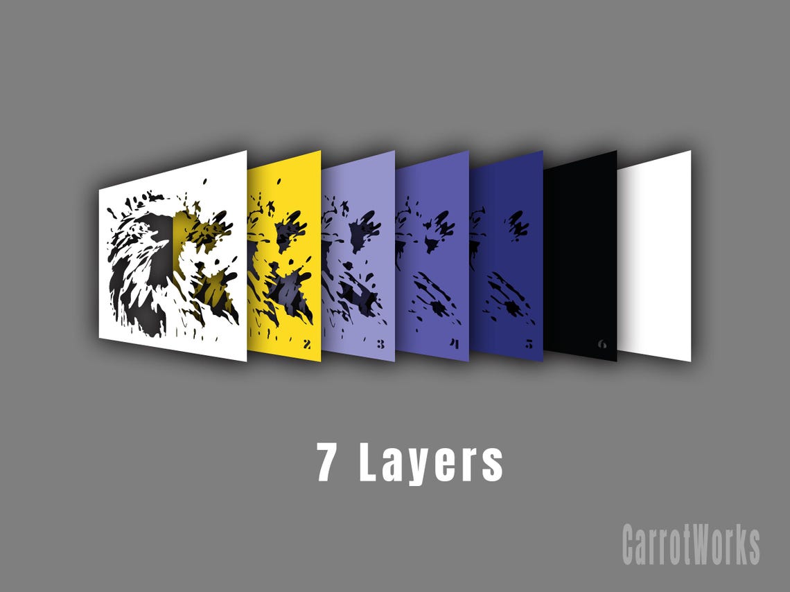 Multi Layered Shadow Box Eagle Multi Layered Layer Shadow Box Shadowbox, Shadow Box Templates ...