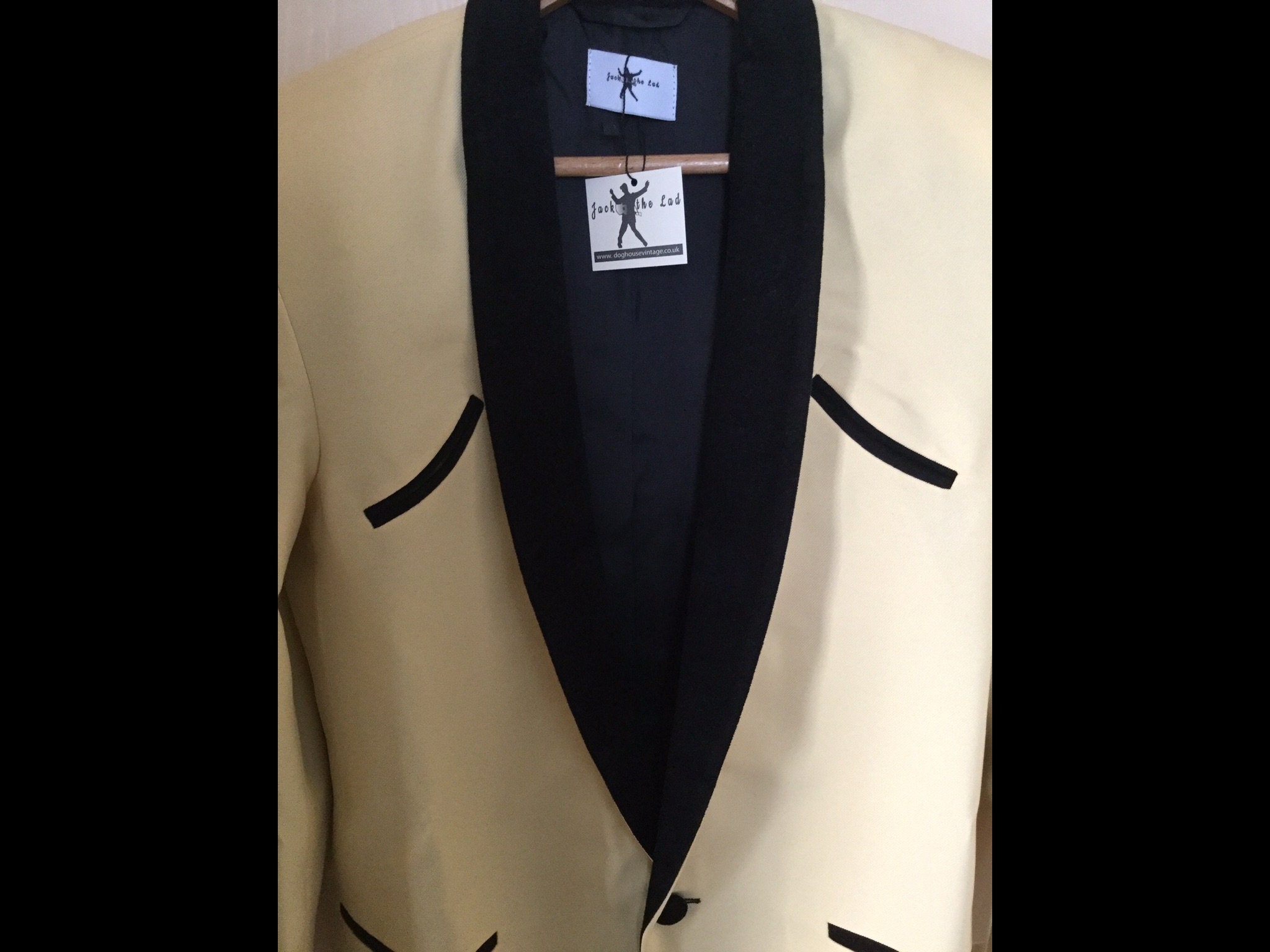 Full Roll Collar and Cuffs Teddy Boy Drape Jacket .exclusive to ...