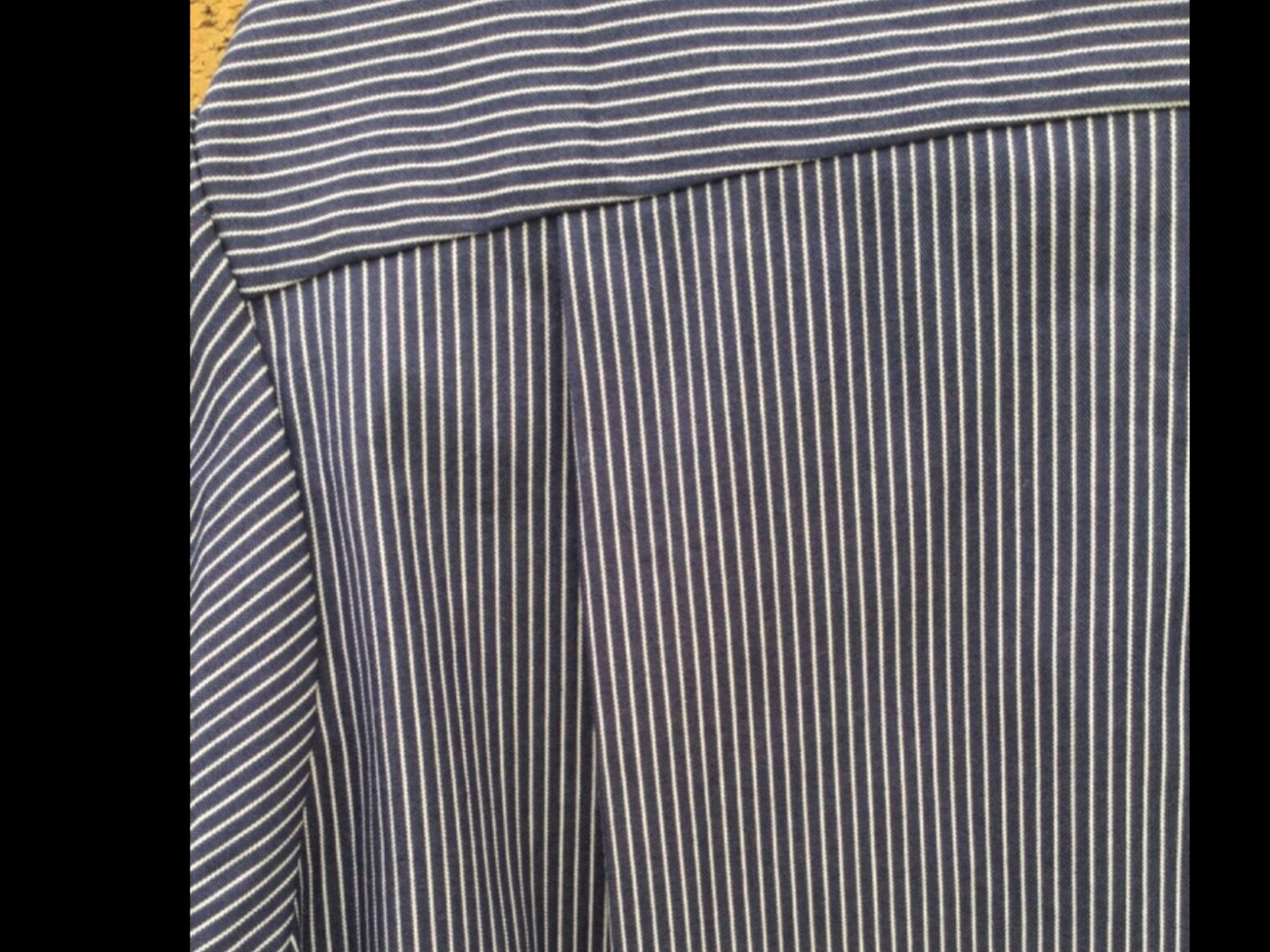Blue/white Stripe Prison Style shirt Stretchy Fabric,rockabilly - Etsy UK