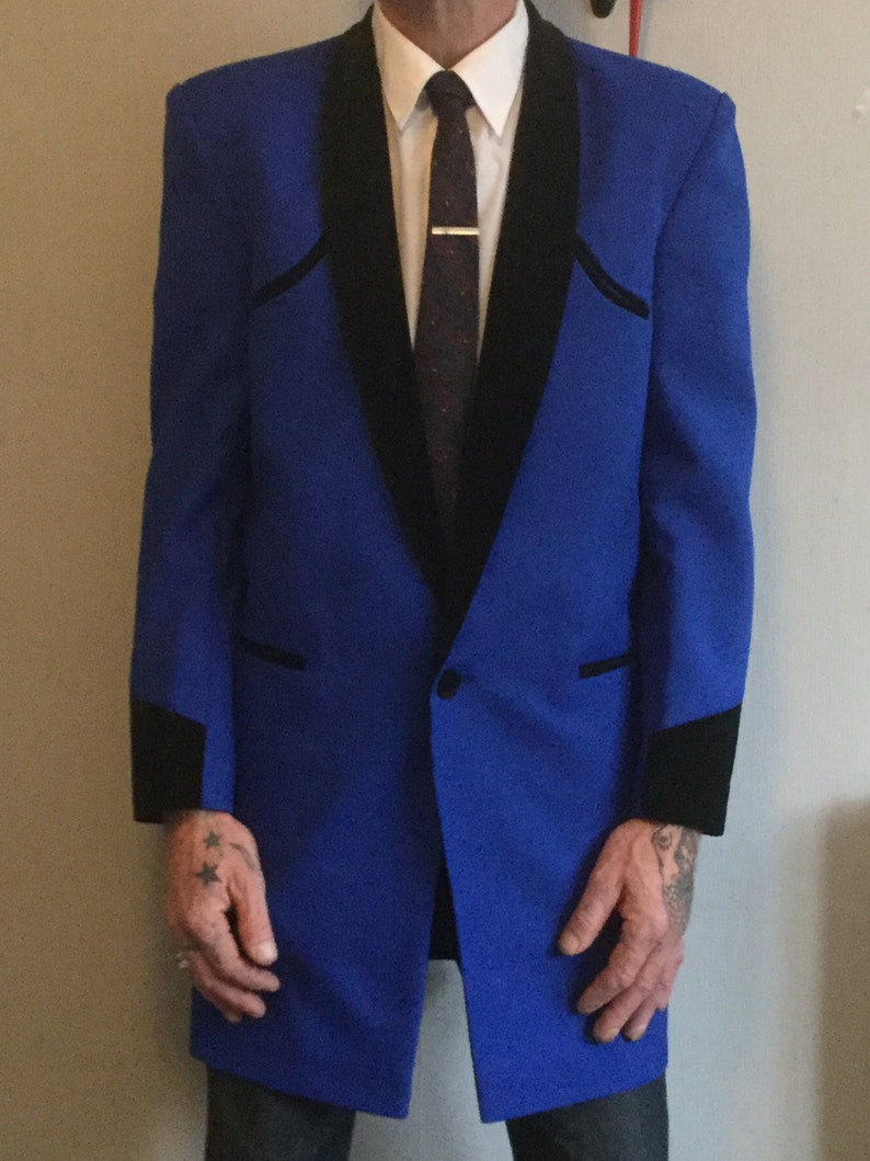 Full Roll Collar and Cuffs Teddy Boy Drape Jacket .exclusive to