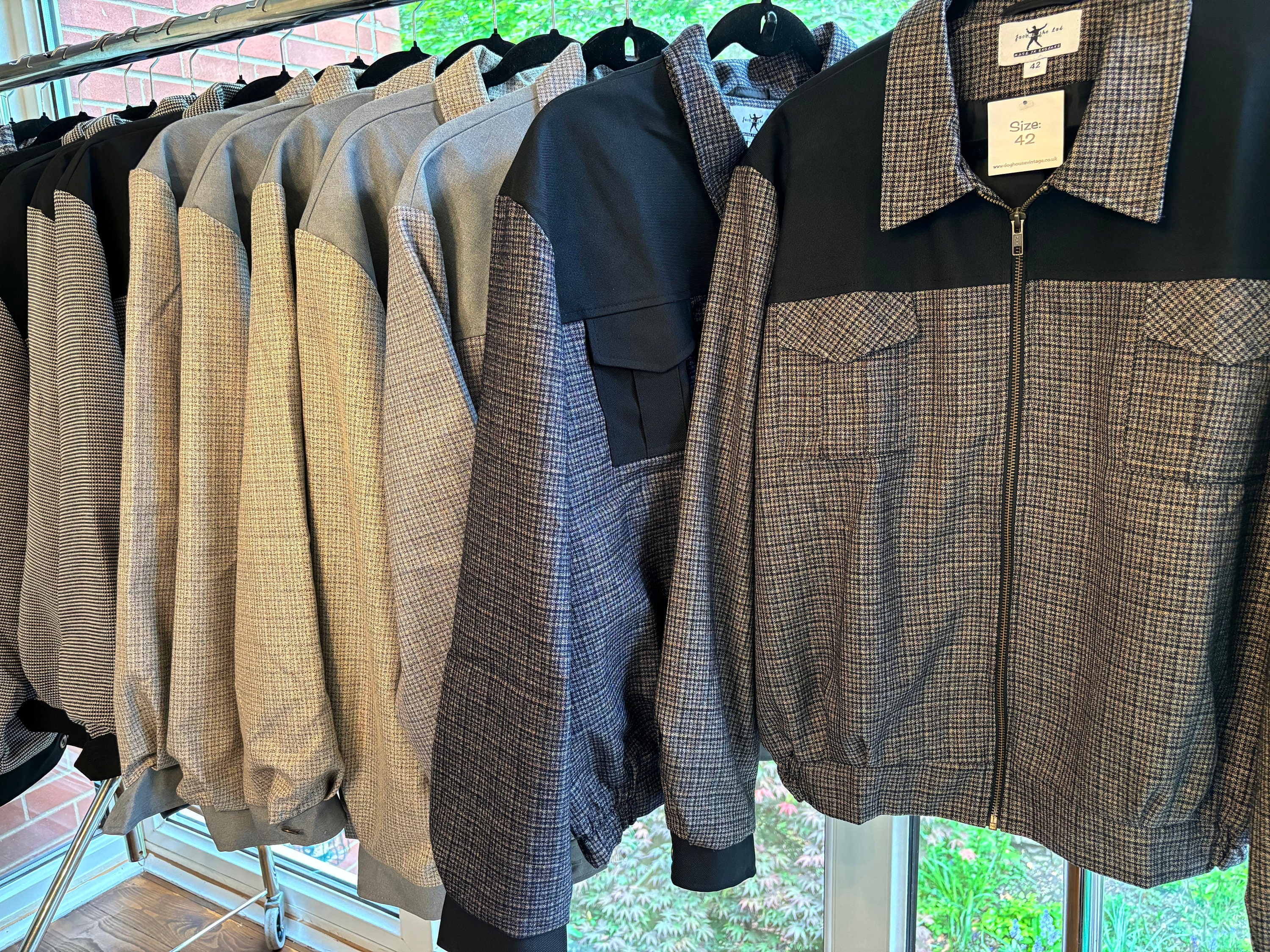 NATIONAL 50s ギャバ vintage gab jacket 1950's Gab Jacket. Classic Rockabilly Blouson Style Atomic