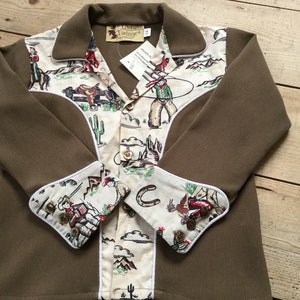 Kids Rockabilly Western Cowboy shirt,exclusive to Doghouse Vintage