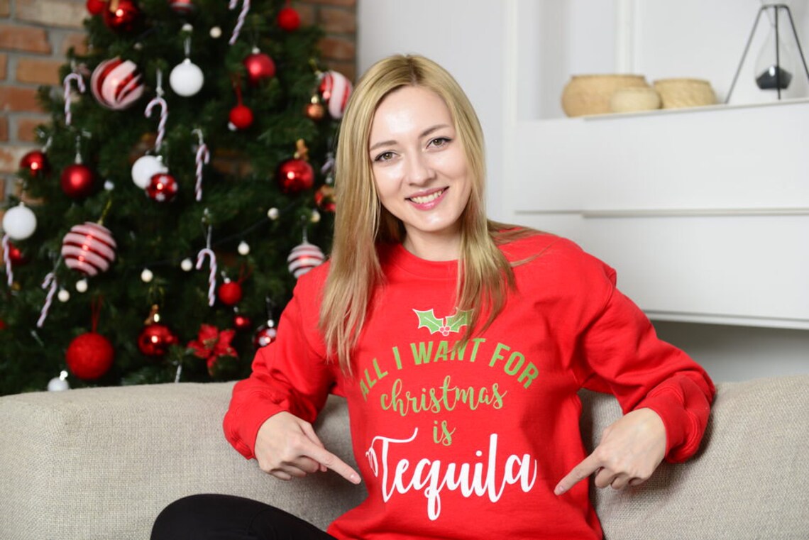 tequila ugly christmas sweater