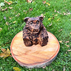 Chainsaw carved bear