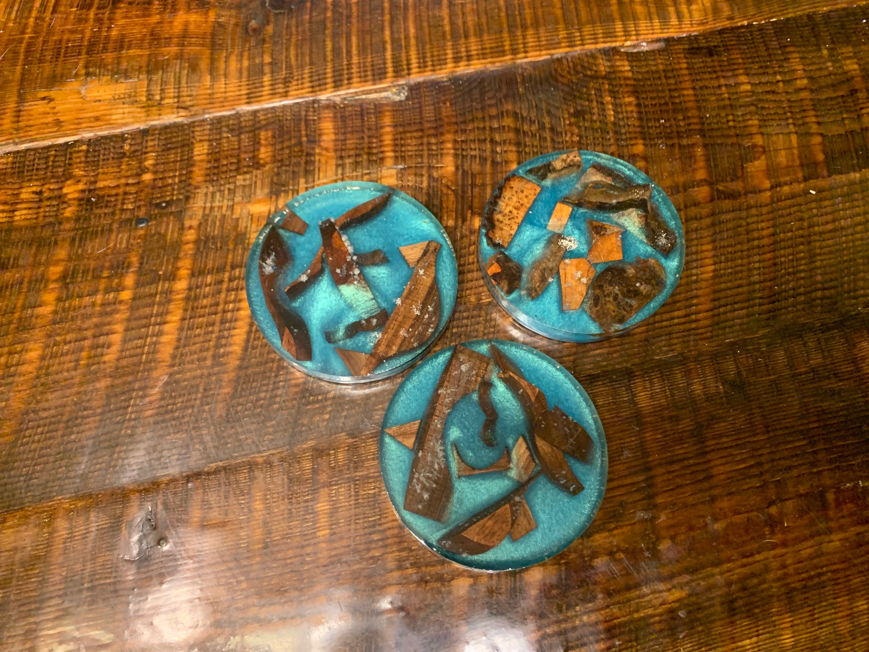 Epoxy coasters