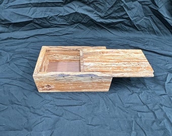 Beautiful apple wood keepsake box .