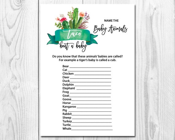 etsy taco bout a baby