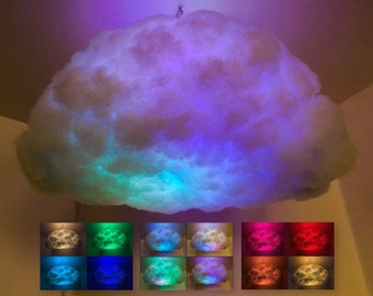 2ft Sound Reactive Rainbow Cloud Light with remote control