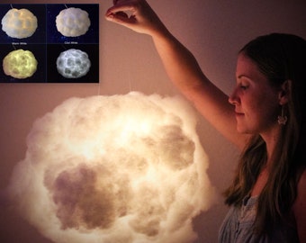 14" Dream Cloud Light with multi-functioning warm or cool white LED lights and remote control