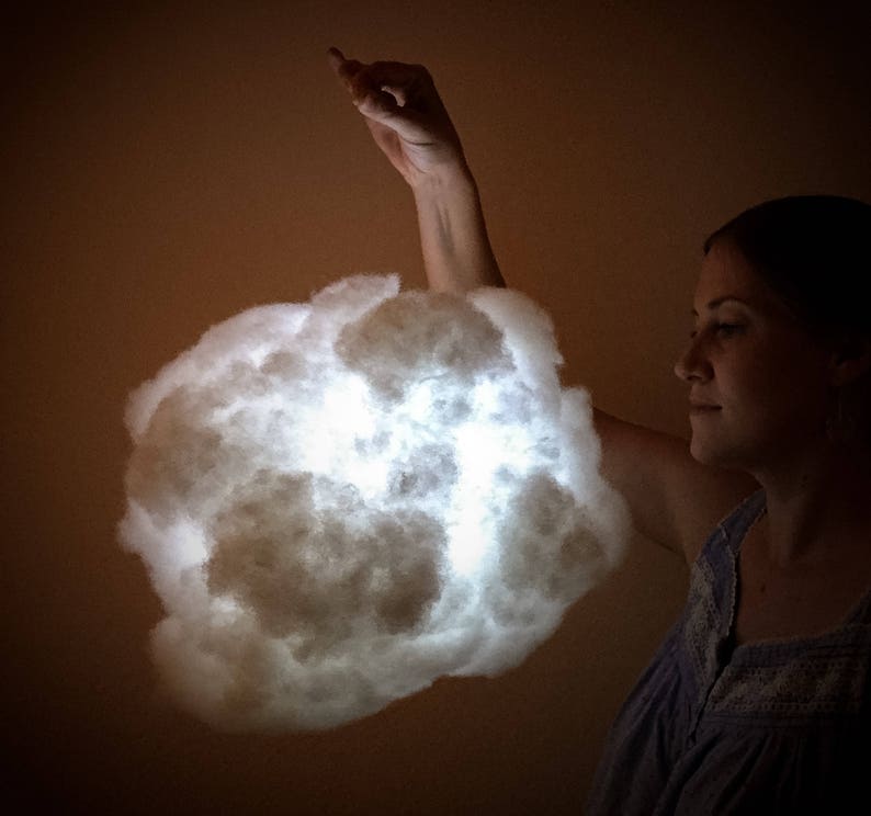 14 Dream Cloud Light with multi-functioning warm or cool white LED lights and remote control image 2