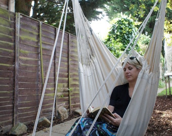 Hanging Hammock Chair With Footrest Etsy