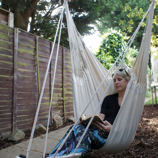 Hanging Hammock Chair with Footrest