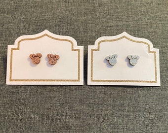 Minnie Mouse Stud Earrings