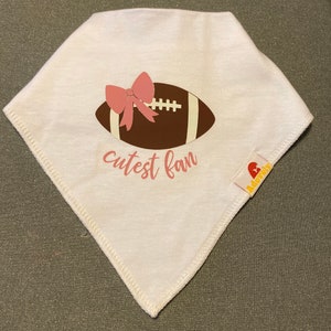 Cutest Fan Football Bandana Bib