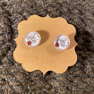 Mickey and Minnie Hands Earrings