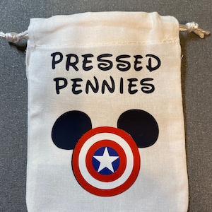 Mickey Captain America Pressed Penny Bag