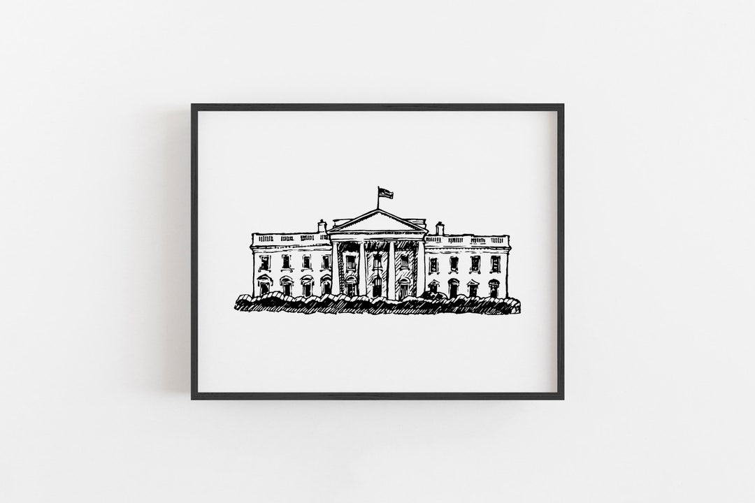 The White House Printable // Instant Download // Printing Etsy