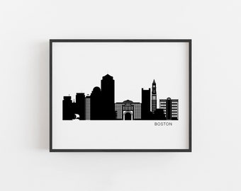 Shanghai Skyline Imprimir SINGLE LONA pared Rascacielos Arte Cuadro Negro Y Blanco