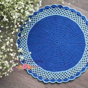 Navy crocheted round doily, lace doily for wedding/home decor, table centerpiece, 9 inch doily for dream catcher, gift ideas, mother gift